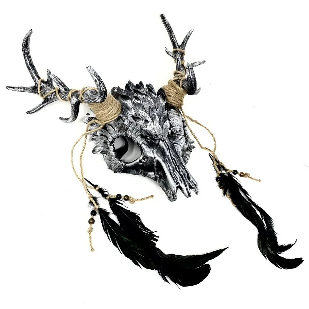 Krampus Ram Goat Demon with Horns Devil Halloween Masquerade Masks Party